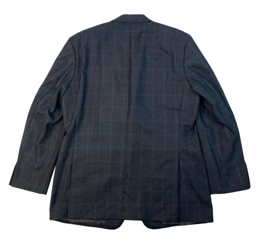 VTG YVES SAINT LAURENT CHECKED GREY BLAZER JACKET SIZE M 42