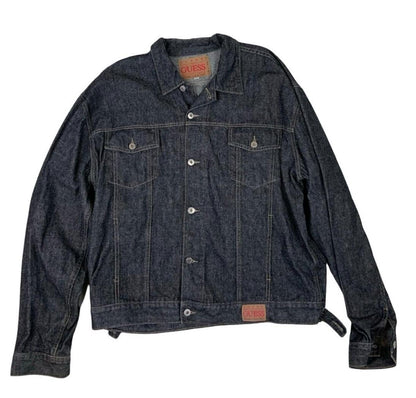 VTG GUESS JEANS DARK WASH DENIM JACKET SIZE XXL