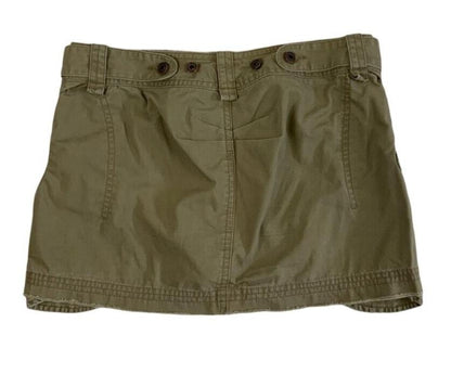 VTG Y2K KHAKI GREEN DIESEL MINI BELT CARGO SKIRT SIZE S/M