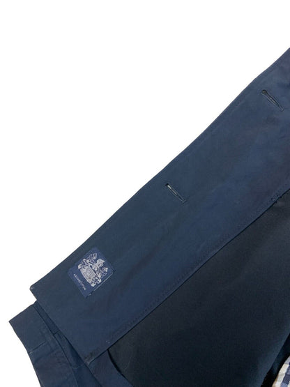 AQUASCUTUM DOUBLE BREASTED PEA COAT NAVY BLUE SIZE L