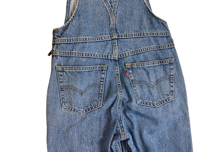 LEVIS PREMIUM BIG E LADIES ZIPSIDE SLIM FIT STONEWASH DENIM DUNGAREES 24” W 27”L