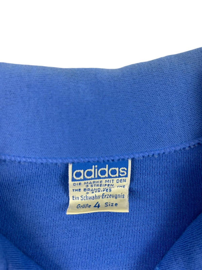 VTG 70s RARE ADIDAS ORIGINALS WEST GERMANY BLUE JERSEY TRACK JACKET SIZE S