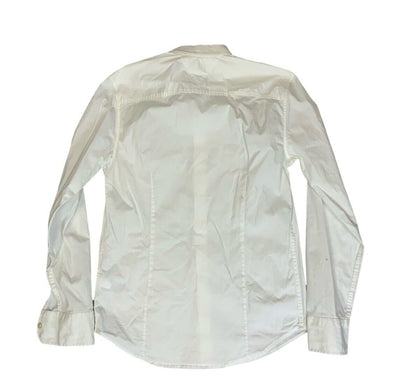 TOMMY HILFIGER SLIM FIT FORMAL WHITE COLLARED LONG SLEEVE SHIRT SIZE LARGE