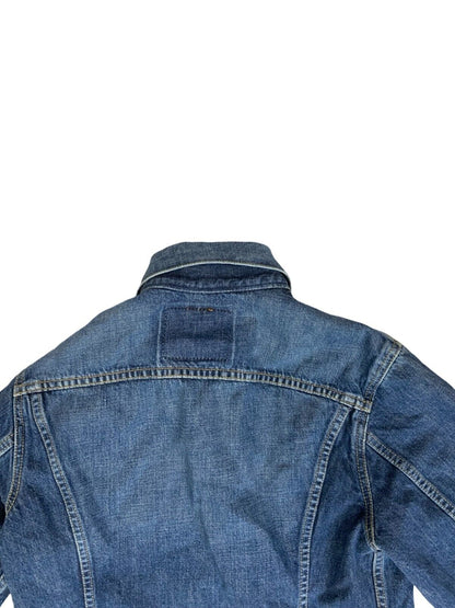 VTG 90s LEVIS BIG E TYPE 3 TRUCKER DENIM JACKET JAPANESE MOD SKINS LVC XS 34