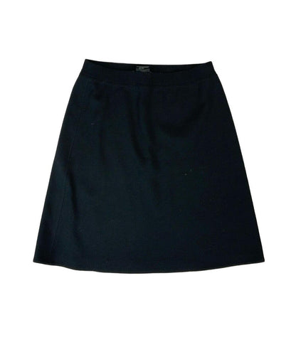 VTG 80s 90s ESCADA BLACK WOOL MINI SKIRT SIZE S M