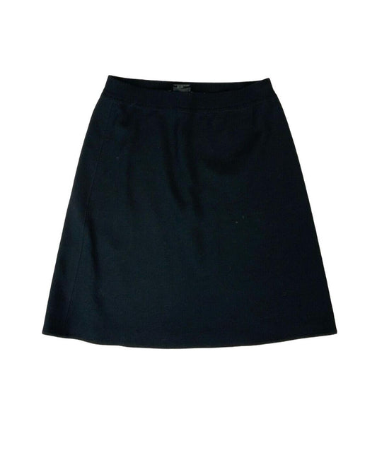 VTG 80s 90s ESCADA BLACK WOOL MINI SKIRT SIZE S M