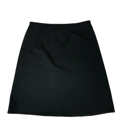 VTG 80s 90s ESCADA BLACK WOOL MINI SKIRT SIZE S M