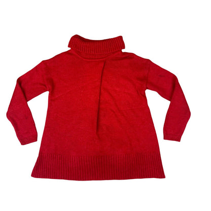 VTG 90s 00s BARBOUR INTERNATIONAL RED ALPACA WOOL ROLL NECK KNIT JUMPER UK 14