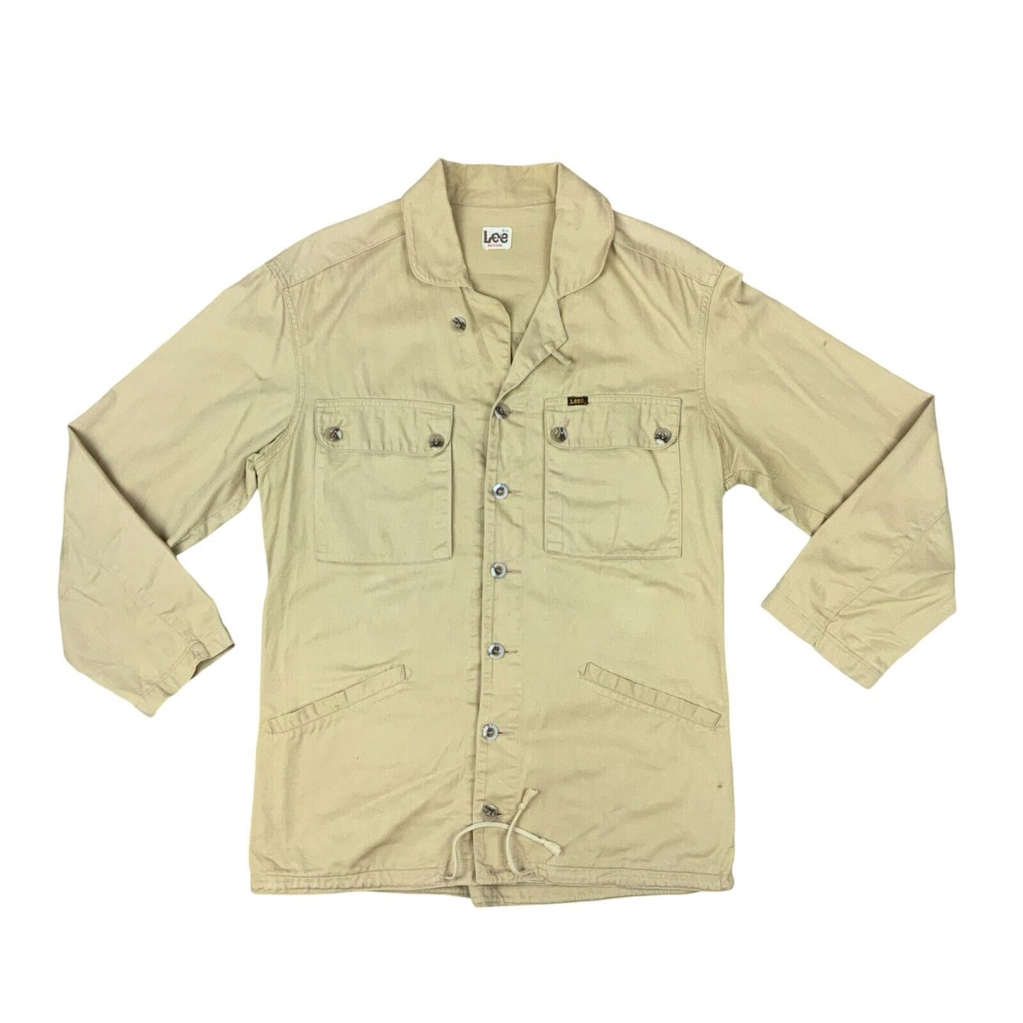 VTG LEE HEAVY COTTON CHORE JACKET SAFARI STYLE AMERICANA WORKWEAR HUNTING  M 40