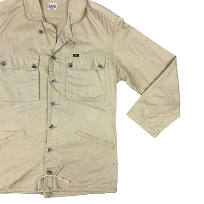 VTG LEE HEAVY COTTON CHORE JACKET SAFARI STYLE AMERICANA WORKWEAR HUNTING  M 40