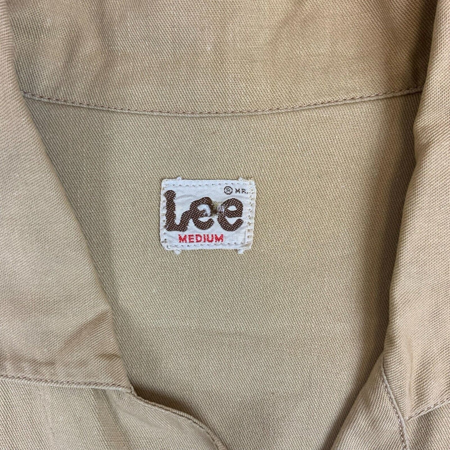 VTG LEE HEAVY COTTON CHORE JACKET SAFARI STYLE AMERICANA WORKWEAR HUNTING  M 40