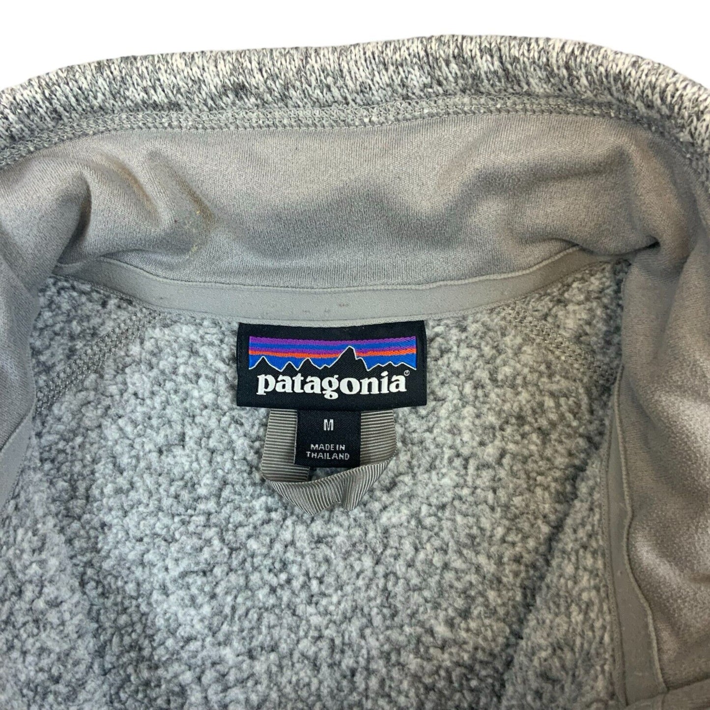 GENUINE PATAGONIA LADIES TECHNICAL ZIP FLEECE JACKET JUMPER GREY  34” 8-10