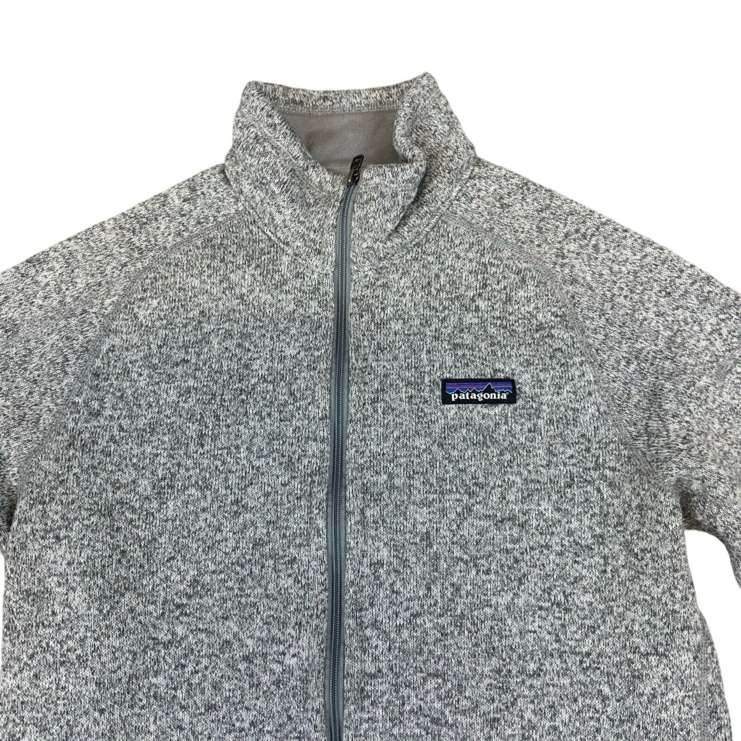 GENUINE PATAGONIA LADIES TECHNICAL ZIP FLEECE JACKET JUMPER GREY  34” 8-10