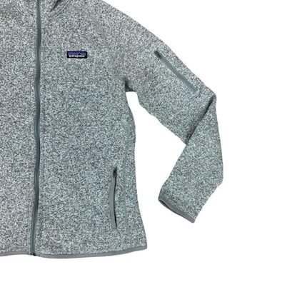 GENUINE PATAGONIA LADIES TECHNICAL ZIP FLEECE JACKET JUMPER GREY  34” 8-10