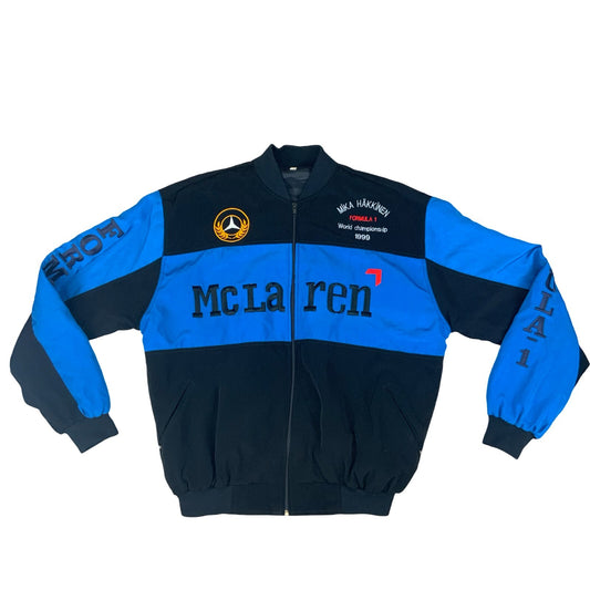 RARE MIKA HAKKINEN FORMULA 1 WORLD CHAMPIONSHIP MCLAREN MERCEDES JACKET XL 48”