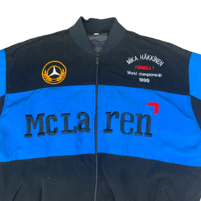 RARE MIKA HAKKINEN FORMULA 1 WORLD CHAMPIONSHIP MCLAREN MERCEDES JACKET XL 48”