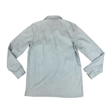 LEVIS VTG STYLE RED TAB STA-PREST GREY LONG SLEEVE 1970s STYLE SHIRT MOD M 40”