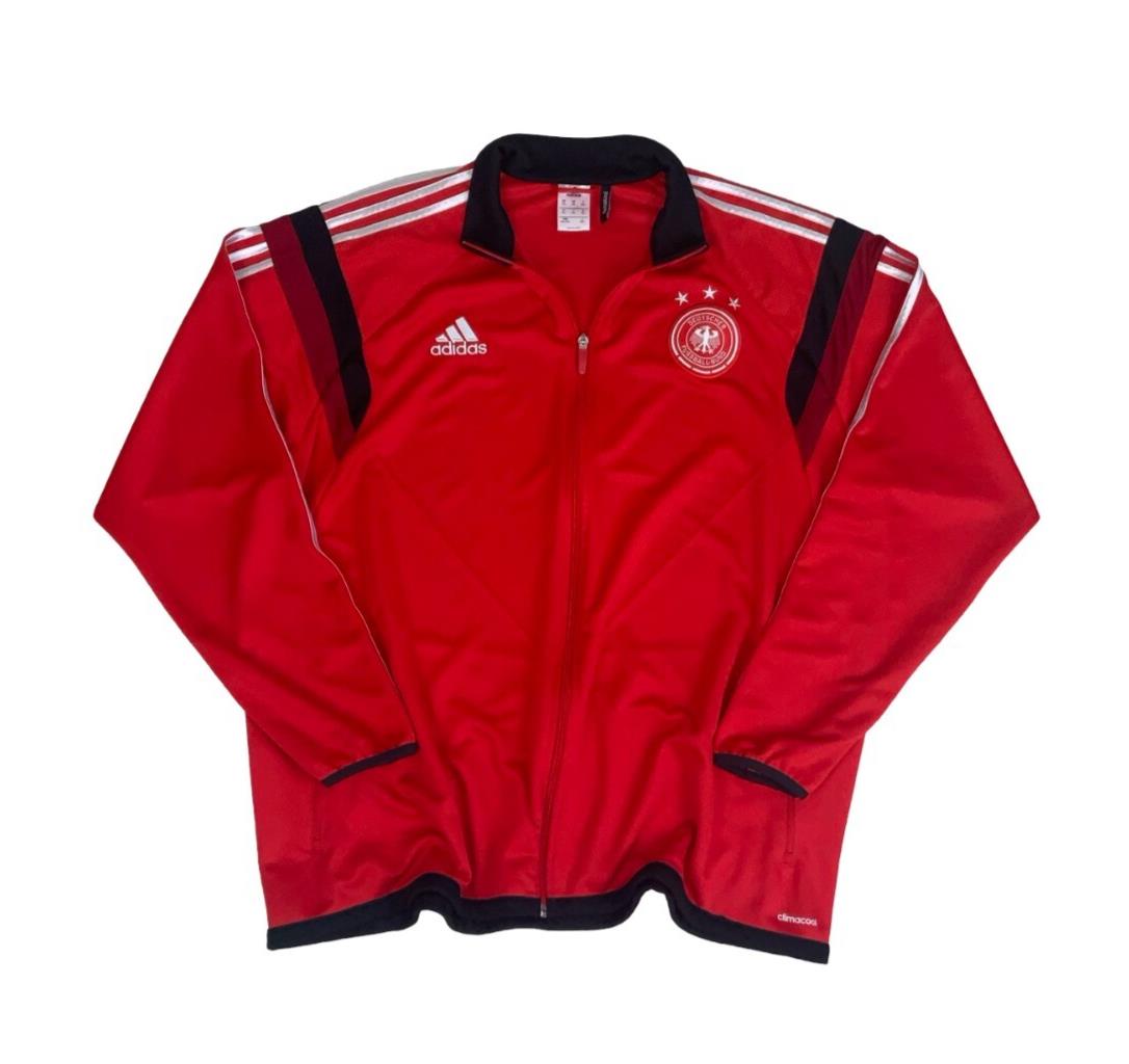 ADIDAS RED GERMANY 2013-14 AUTHENTIC HOME FC TRAINING TRACK JACKET 2XL