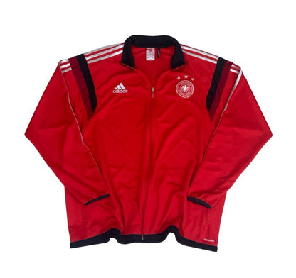 ADIDAS RED GERMANY 2013-14 AUTHENTIC HOME FC TRAINING TRACK JACKET 2XL