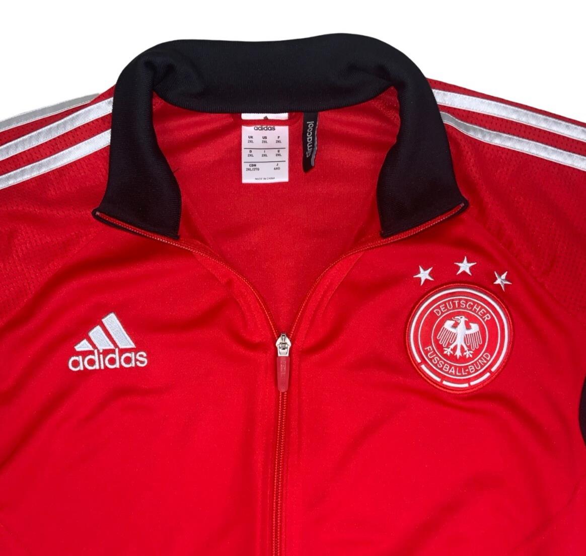 ADIDAS RED GERMANY 2013-14 AUTHENTIC HOME FC TRAINING TRACK JACKET 2XL