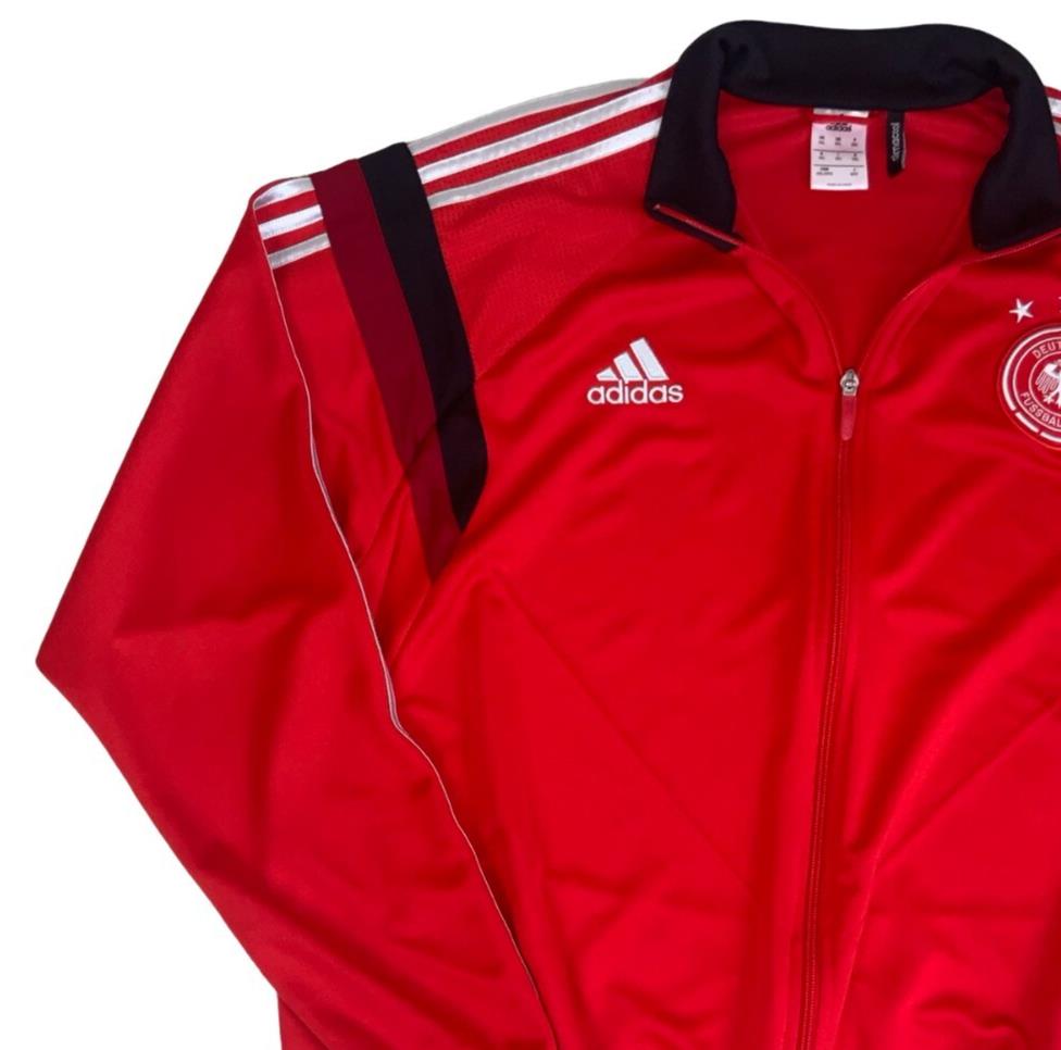 ADIDAS RED GERMANY 2013-14 AUTHENTIC HOME FC TRAINING TRACK JACKET 2XL