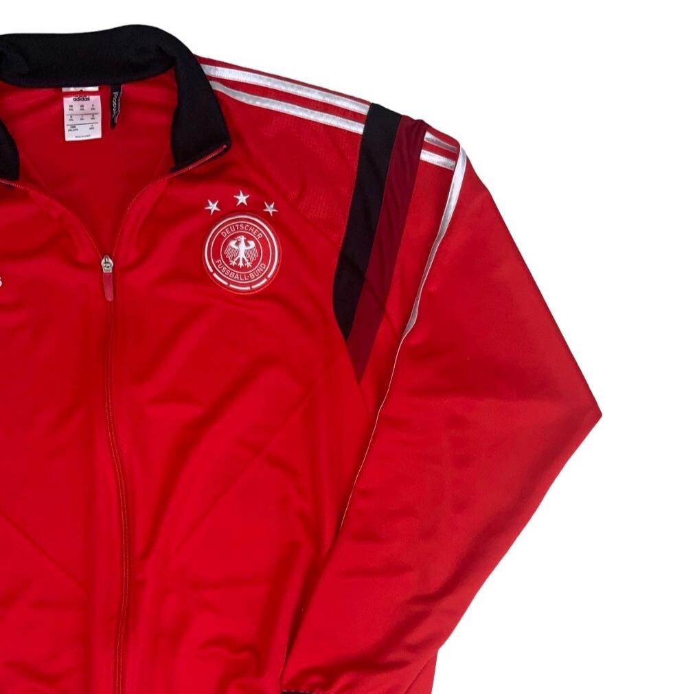 ADIDAS RED GERMANY 2013-14 AUTHENTIC HOME FC TRAINING TRACK JACKET 2XL