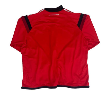 ADIDAS RED GERMANY 2013-14 AUTHENTIC HOME FC TRAINING TRACK JACKET 2XL