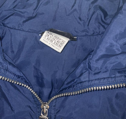 VTG 90S NIKE BLUE WHITE STRIPED RETRO WINDBREAKER JACKET LARGE