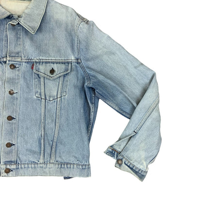 ORIGINAL 1970s USA LEVIS RED TAB TYPE 3 TRUCKER DENIM JACKET LIGHT WASH L