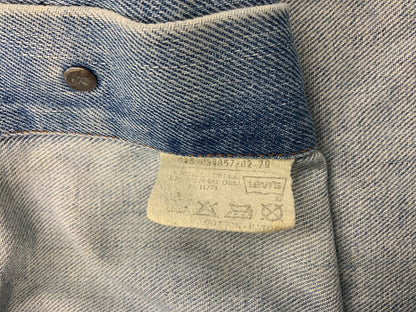 ORIGINAL 1970s USA LEVIS RED TAB TYPE 3 TRUCKER DENIM JACKET LIGHT WASH L