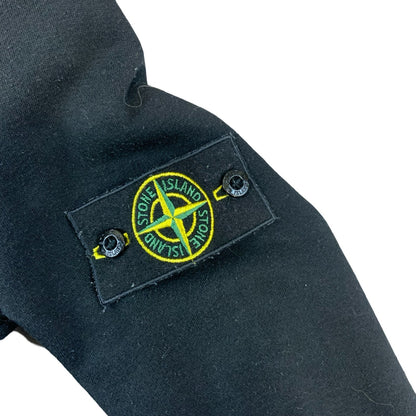 VTG 00s STONE ISLAND BLACK COTTON CREW NECK BADGE SWEATSHIRT SIZE S