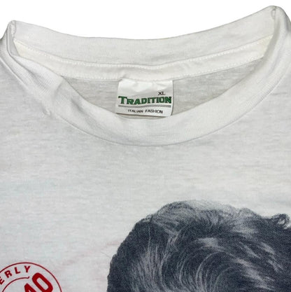 VTG 90S WHITE BRANDON 90210 BEVERLY HILLS CALIFORNIA GRAPHIC TEE MEDIUM