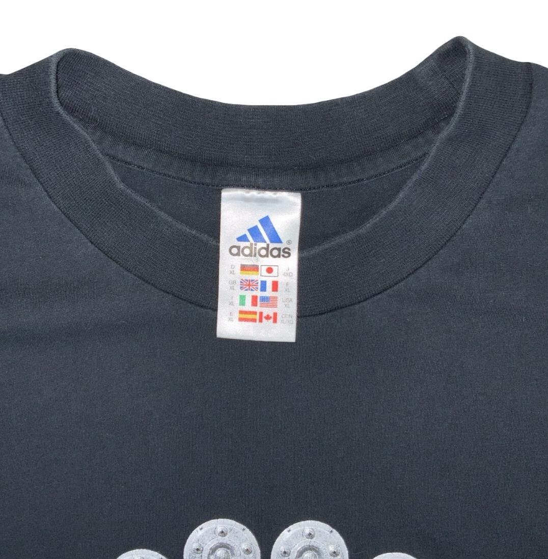VTG ADIDAS BLACK  2003 FC BAYERN MUNCHEN FOOTBALL GRAPHIC TEE LARGE
