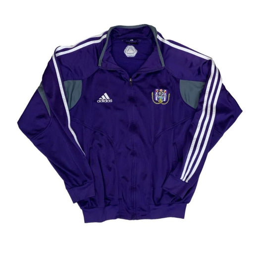 VTG 2004-2005 ADIDAS PURPLE RSC ANDERLECHT FOOTBALL TRAINING JACKET XL
