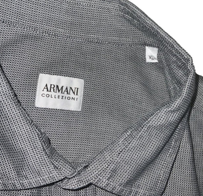 VTG ARMANI COLLEZIONI GREY BUTTON DOWN LONG SLEEVED SHIRT LARGE