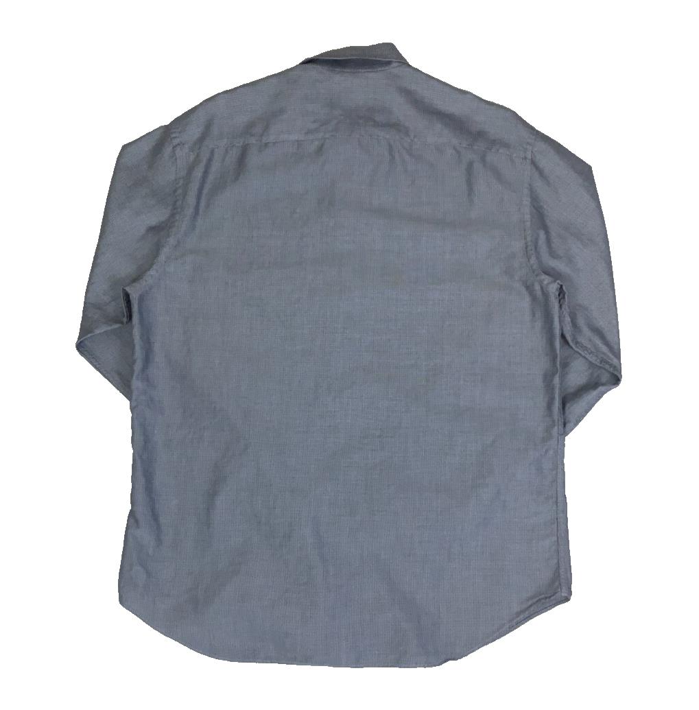VTG ARMANI COLLEZIONI GREY BUTTON DOWN LONG SLEEVED SHIRT LARGE