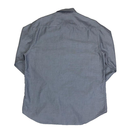 VTG ARMANI COLLEZIONI GREY BUTTON DOWN LONG SLEEVED SHIRT LARGE