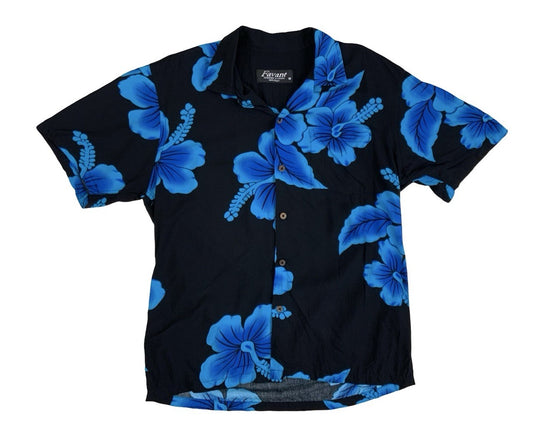 VTG FAVANT RAYON MADE IN HAWAII HAWAIIAN ALOHA SHIRT TIKI ROCKABILLY SURF M 40”