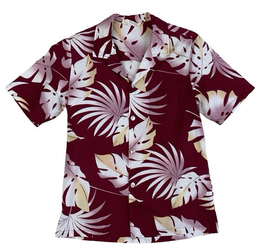 VTG LIVE HONOLULU MADE IN HAWAII HAWAIIAN ALOHA SHIRT TIKI ROCKABILLY SURF S 36”