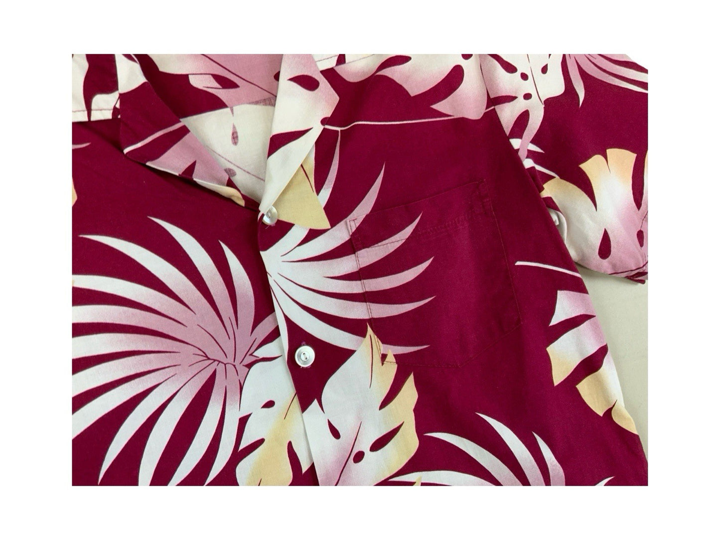 VTG LIVE HONOLULU MADE IN HAWAII HAWAIIAN ALOHA SHIRT TIKI ROCKABILLY SURF S 36”