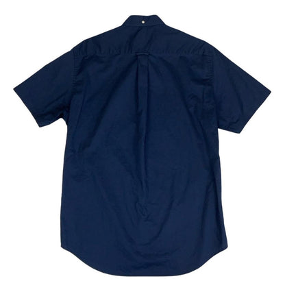 GANT REGULAR FIT SHORT SLEEVE BROADCLOTH BLUE  DESIGNER SHIRT M 42"