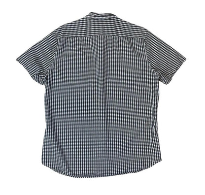 Y2K LEVI'S BLACK WHITE CHECK SHORT-SLEEVE CASUAL SHIRT LARGE