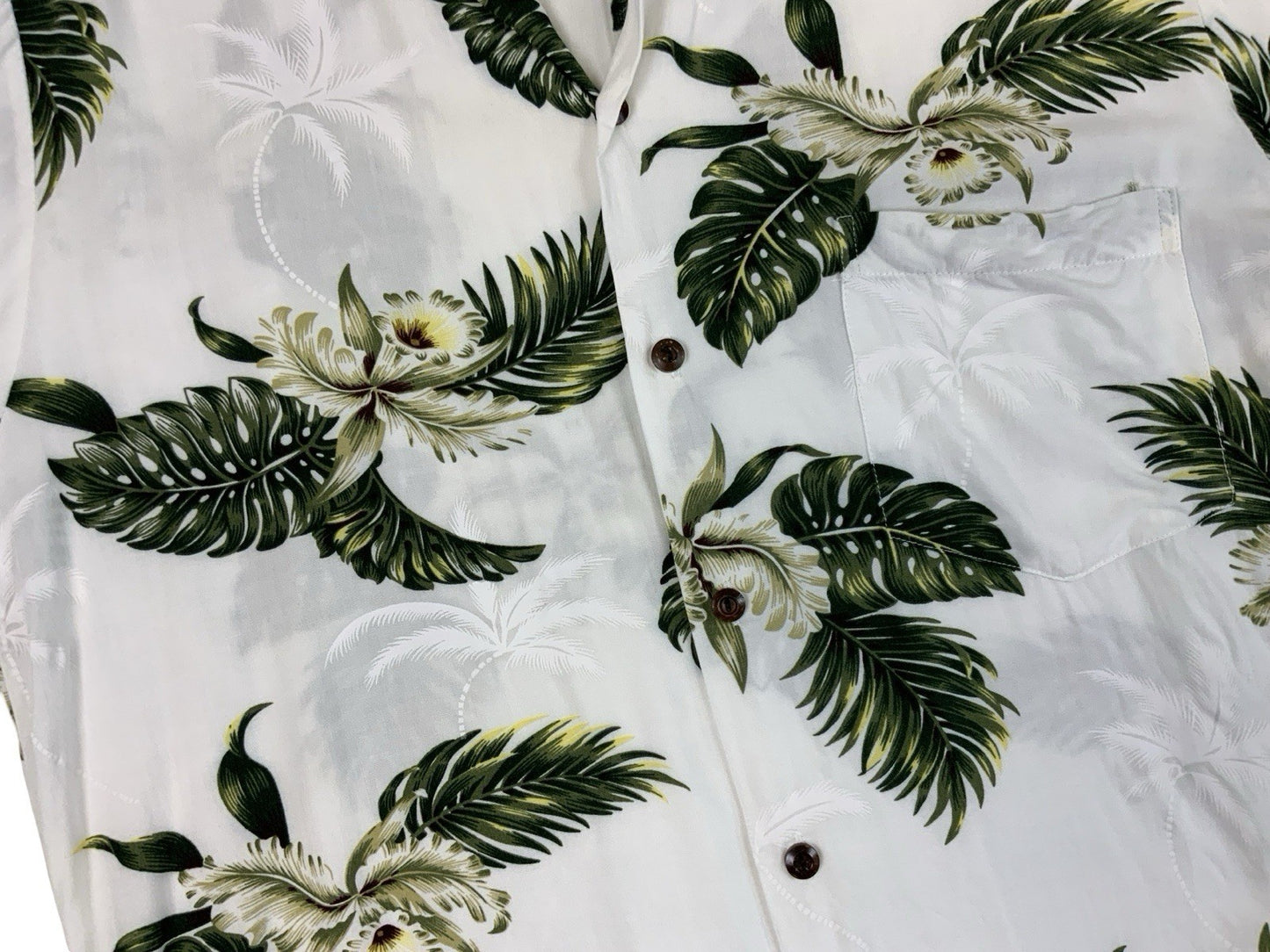VTG RAYON TROPICAL MADE IN HAWAII HAWAIIAN ALOHA SHIRT TIKI ROCKABILLY M 40”
