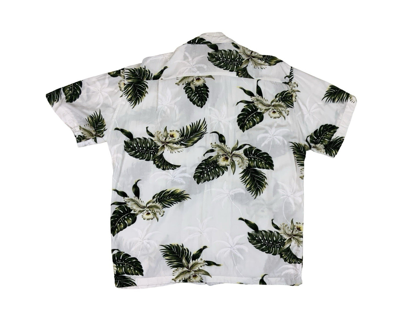 VTG RAYON TROPICAL MADE IN HAWAII HAWAIIAN ALOHA SHIRT TIKI ROCKABILLY M 40”