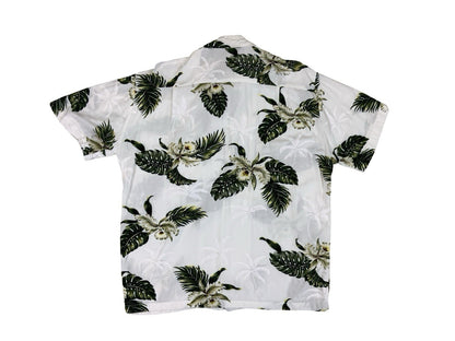 VTG RAYON TROPICAL MADE IN HAWAII HAWAIIAN ALOHA SHIRT TIKI ROCKABILLY M 40”
