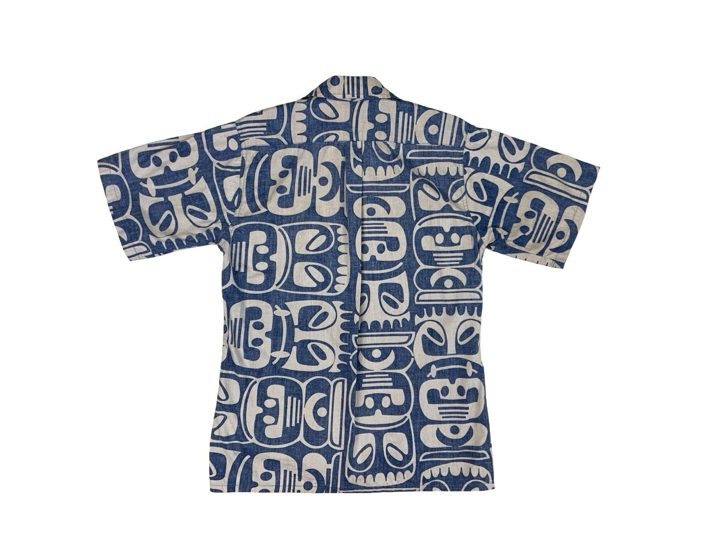 VTG GO BAREFOOT MADE IN HAWAII HAWAIIAN ALOHA SHIRT TIKI ROCKABILLY SURF S 36”