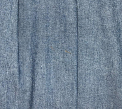 VTG 80s 'PIN-UP' HIGH WAIST LONG DENIM PATCHWORK BOTANICAL BOHO MIDI SKIRT S 8