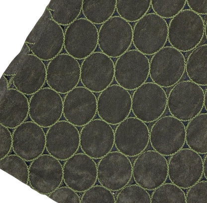 VTG 90s Y2K 'JOACHIM BOSSE' EMBROIDERED CIRCLE GREEN VELVET LONG SKIRT XS 6