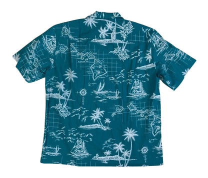 VTG REYN ROYAL CREATIONS HAWAIIAN MADE ALOHA SHIRT COTTON TIKI ROCKABILLY XL 44”