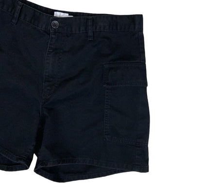 VTG 90s 'CALVIN KLEIN JEANS' BLACK CARGO SUMMER BEACH HOLIDAY HOT PANTS SHORTS M